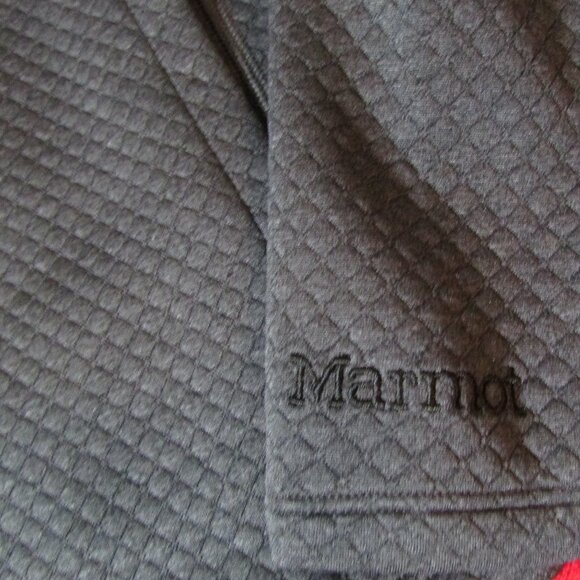 Marmot Annie Quilted Pullover - Cowl Neck - Pockets - Dark Gray - Picture 7 of 8